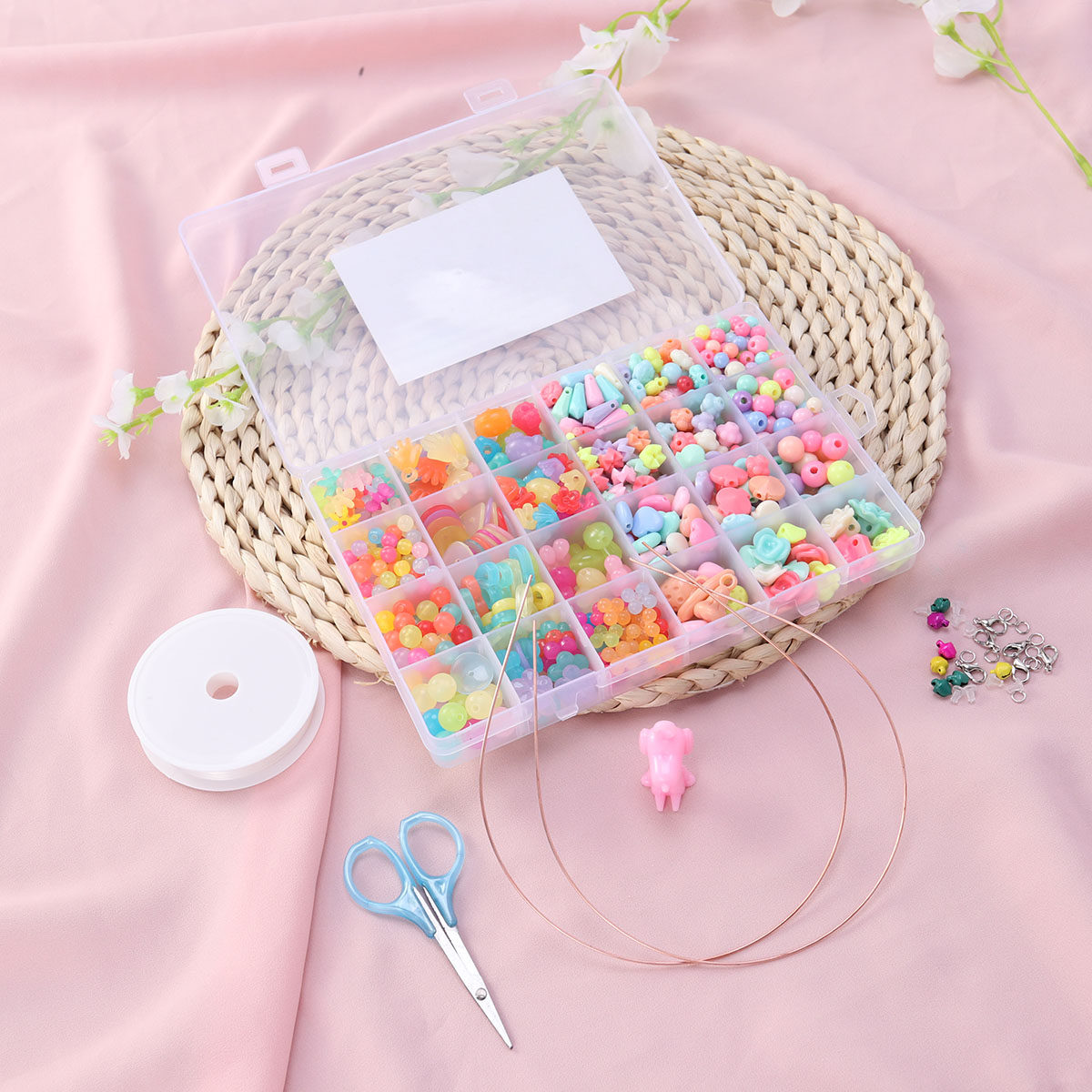 Jewelry Making Kit For Kids - 520Pcs DIY Beads Set for Jewelry