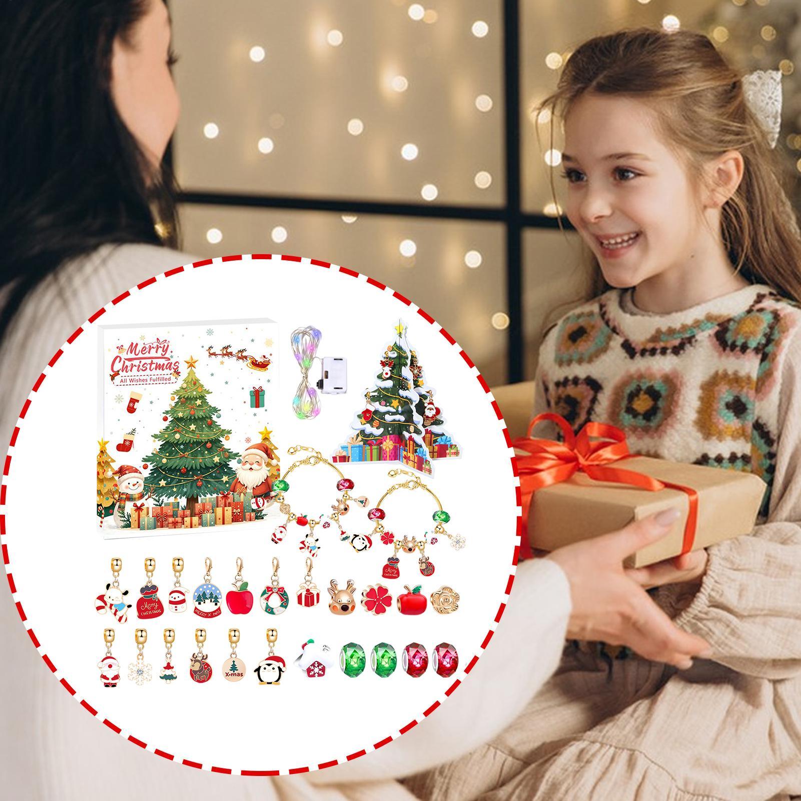 Jewelry Making Kit For Kids - Calendar Advent Charm Christmas Countdown Calendar