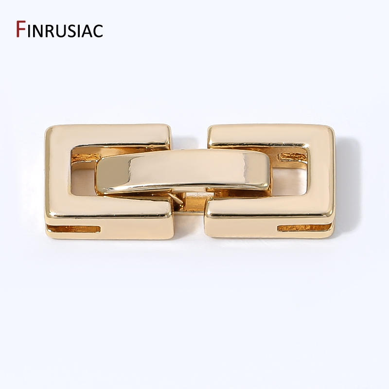 Jewelry Making Bead - 14K Gold Plated Rectangular Pearl Clasps