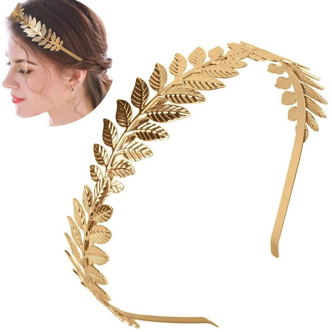Jewelry Making Adults - Baroque Golden Metal Leaf Headband Headpiece