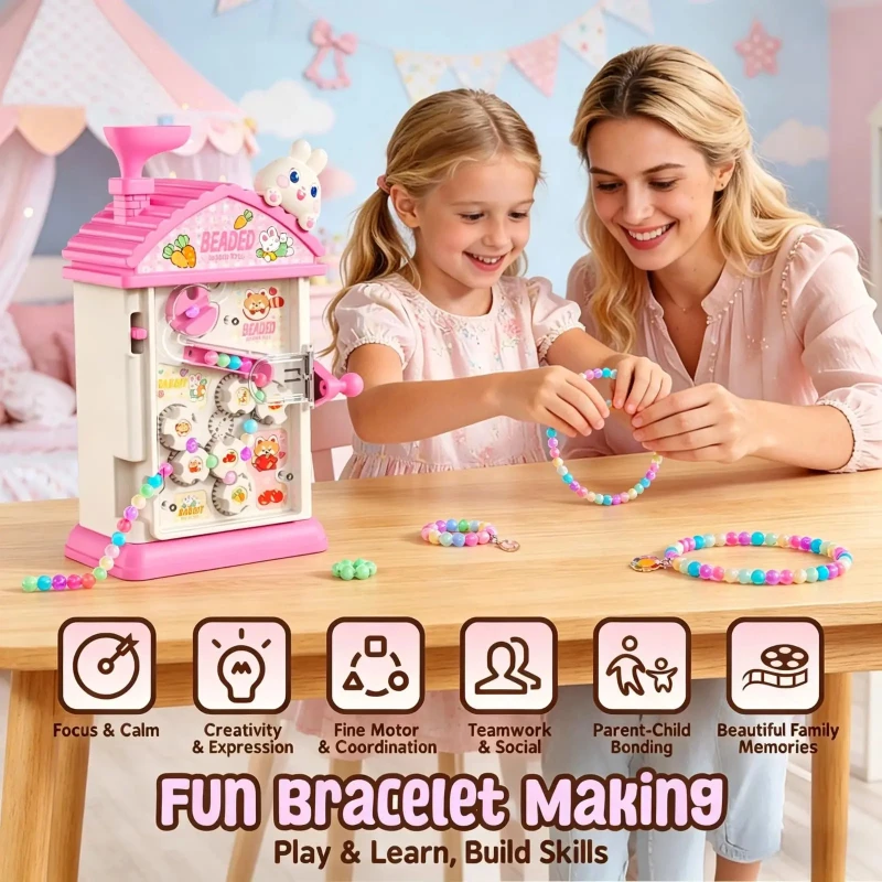 Jewelry Making Kit For Kids - Kids Automatic Beading Machine Toy DIY