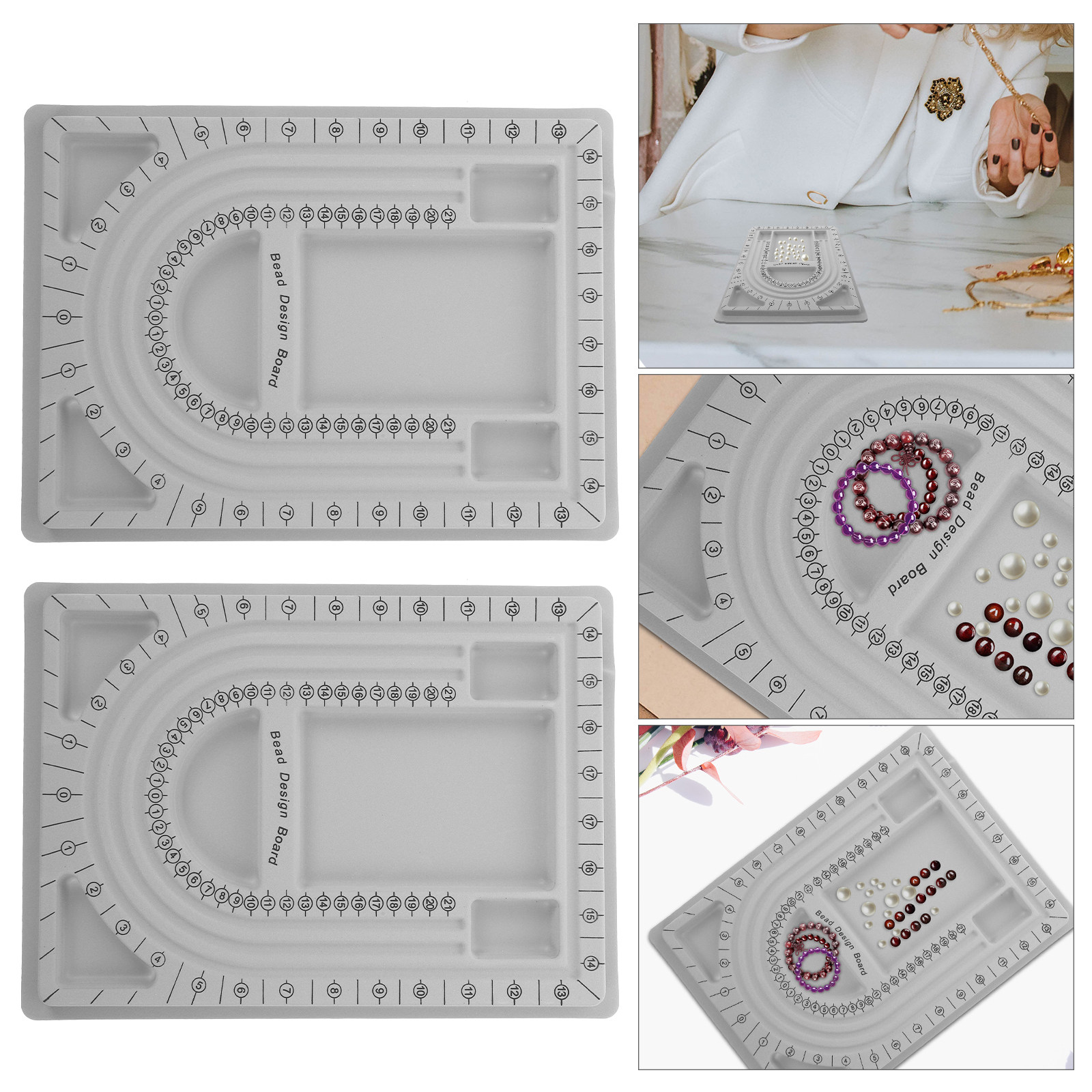 Jewelry Making Bead - 2Pcs Bead Design Board Jewelry Making