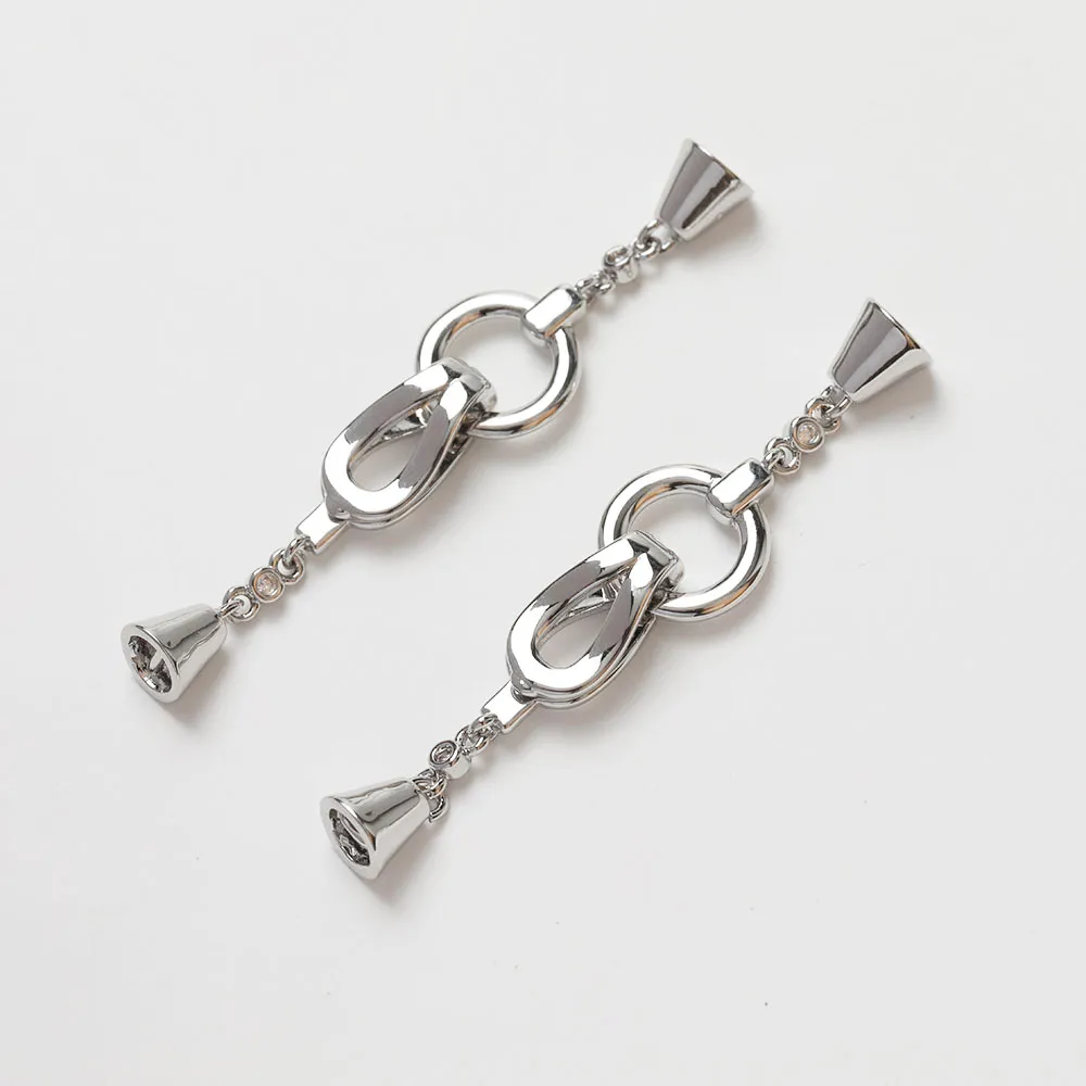 1PCS Cz Pave Necklace Connecto - Jewelry Making Hand Tools review and price
