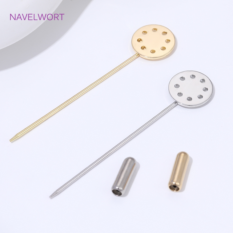 14K Gold Plated Long Brooch Sa - Jewelry Making Tray review and price
