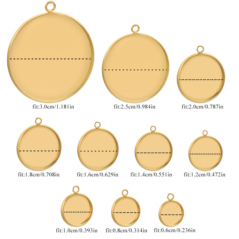 10 Pcs Golden Stainless Steel  - Jewelry Making Tray review and price