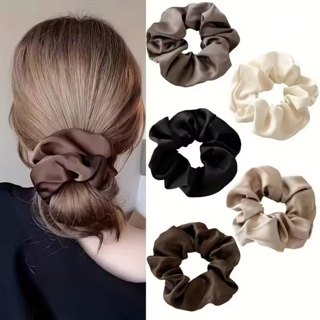 5PCS Satin Hair Scrunchie Exqu - Jewelry Making Adults review and price