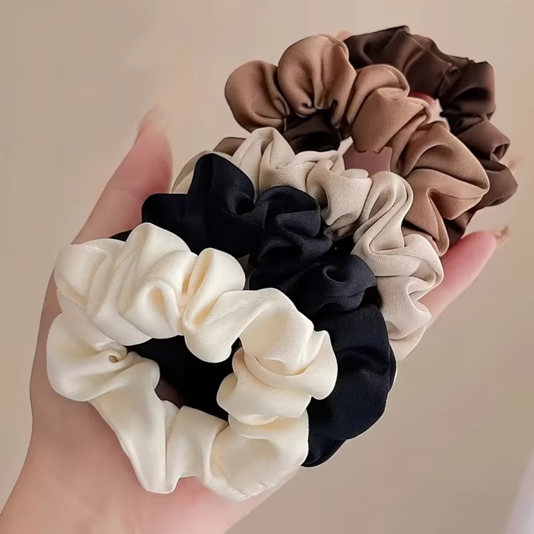 5PCS Satin Hair Scrunchie Exqu - Jewelry Making Adults review and price