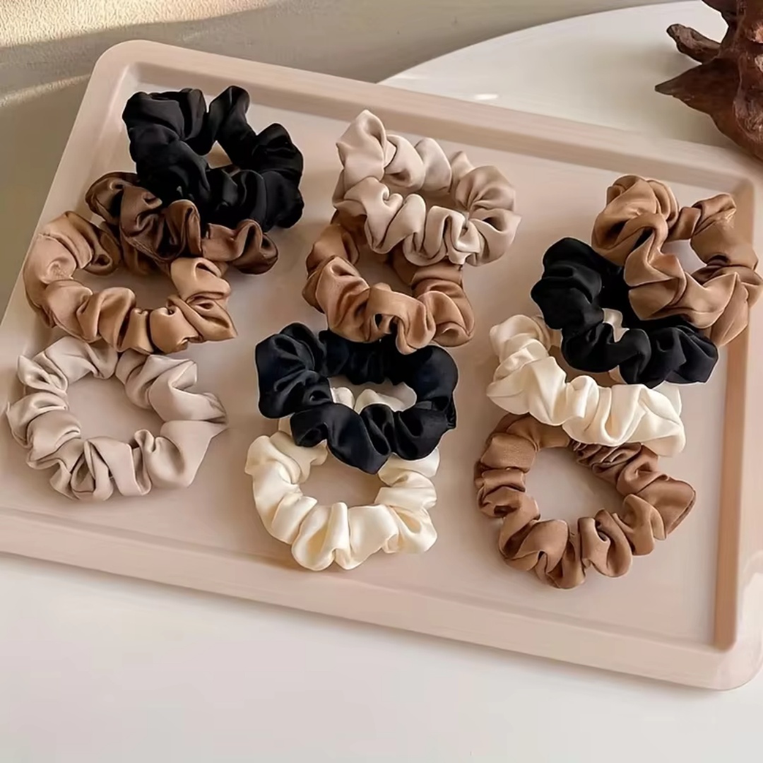 5PCS Satin Hair Scrunchie Exqu - Jewelry Making Adults review and price