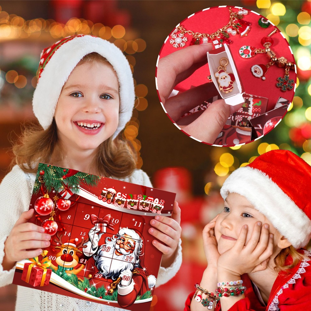 Christmas Advent Calendar Char - Jewelry Making Kit For Kids review and price