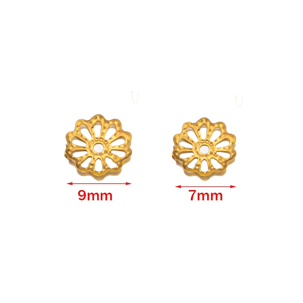 200pcs 7/9mm Filigree Flower H - Bead Cap Flower review and price