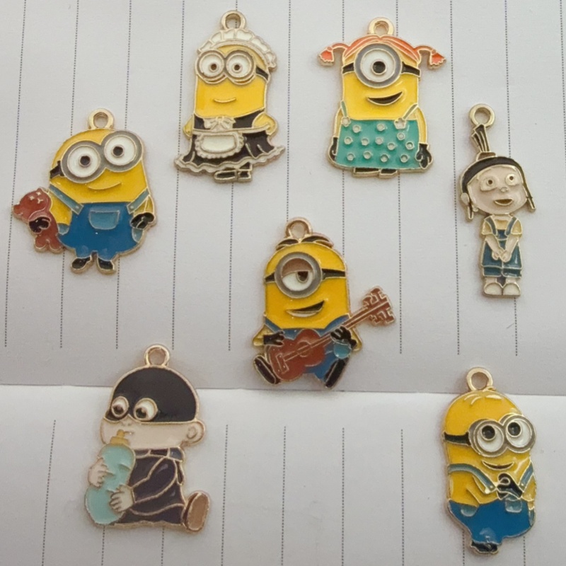 10pcs alloy drip oil cartoon p - Jewelry Making Factory review and price