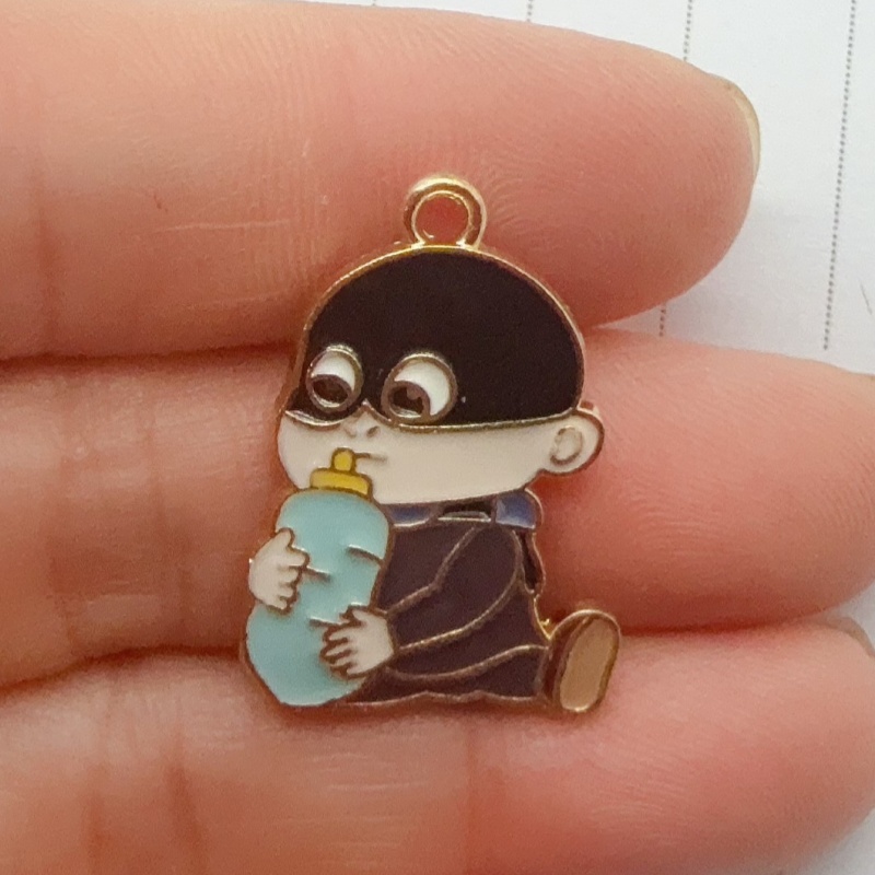 10pcs alloy drip oil cartoon p - Jewelry Making Factory review and price