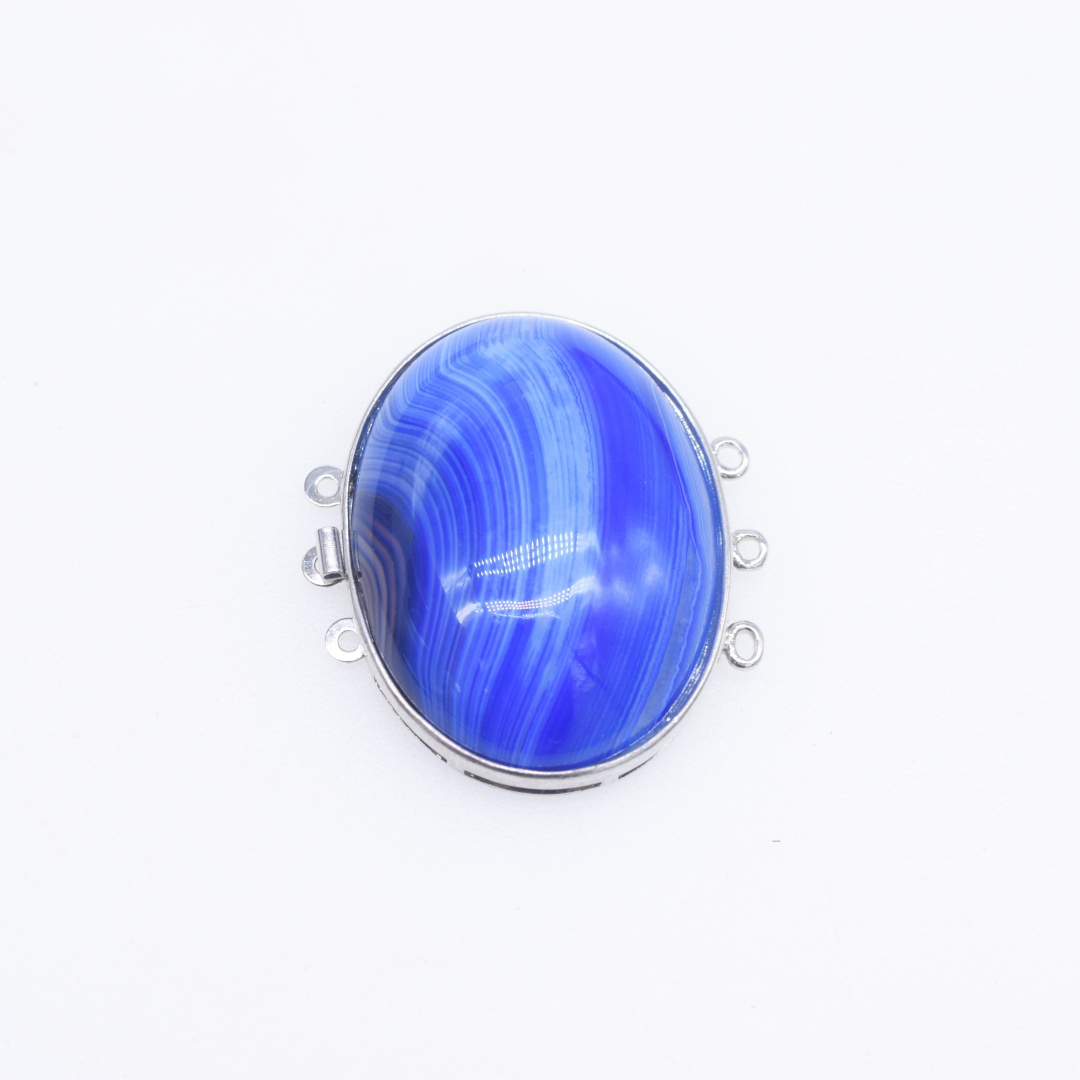 1Piece Multicolor Agate Flat O - Jewelry Making Stones review and price