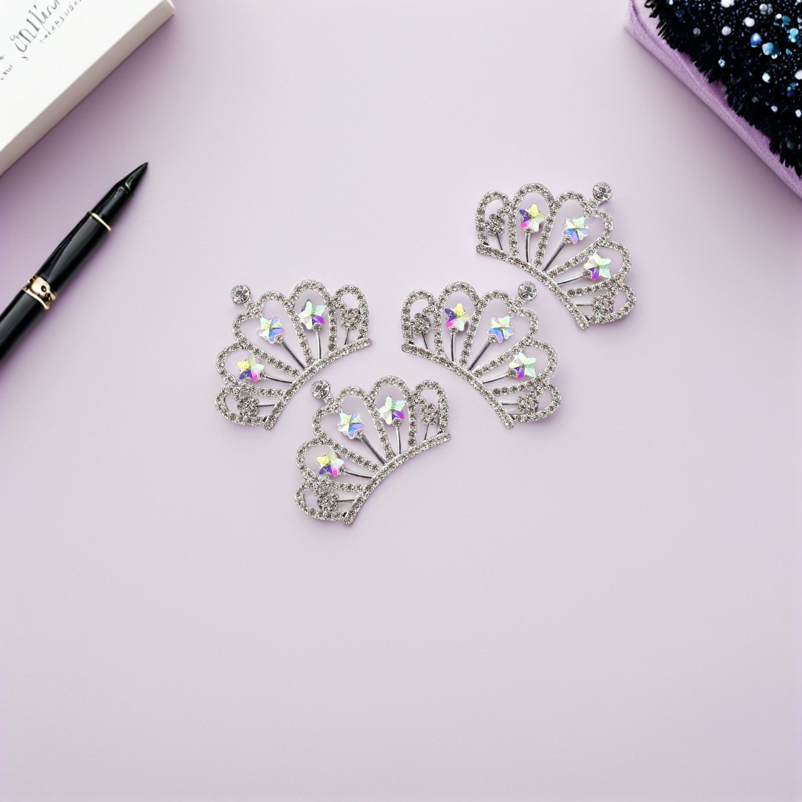 10Pcs Mini Rhinestone Crown Ch - Jewelry Making Party For Adults review and price