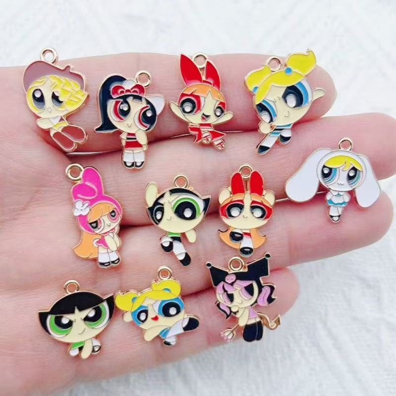 10pcs Alloy Oil-Dripping Carto - Jewelry Making Factory review and price