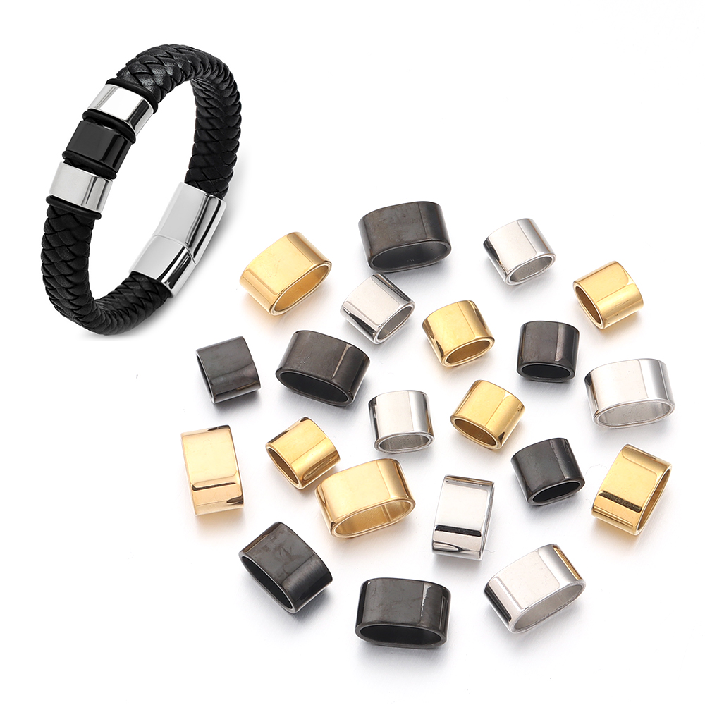 6pcs Flat Stainless Steel Tube - Jewelry Making Bead review and price
