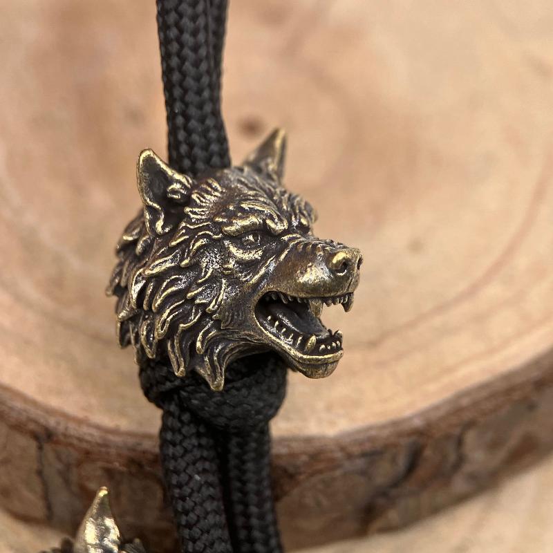 Vintage Brass Wolf Head Knight - Jewelry Making Using Beads review and price