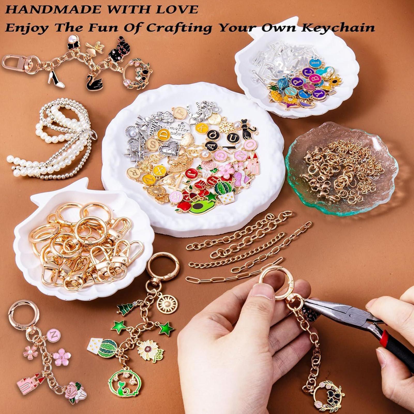 325 Pieces Bag Charm Keychain  - Jewelry Making Party For Adults review and price
