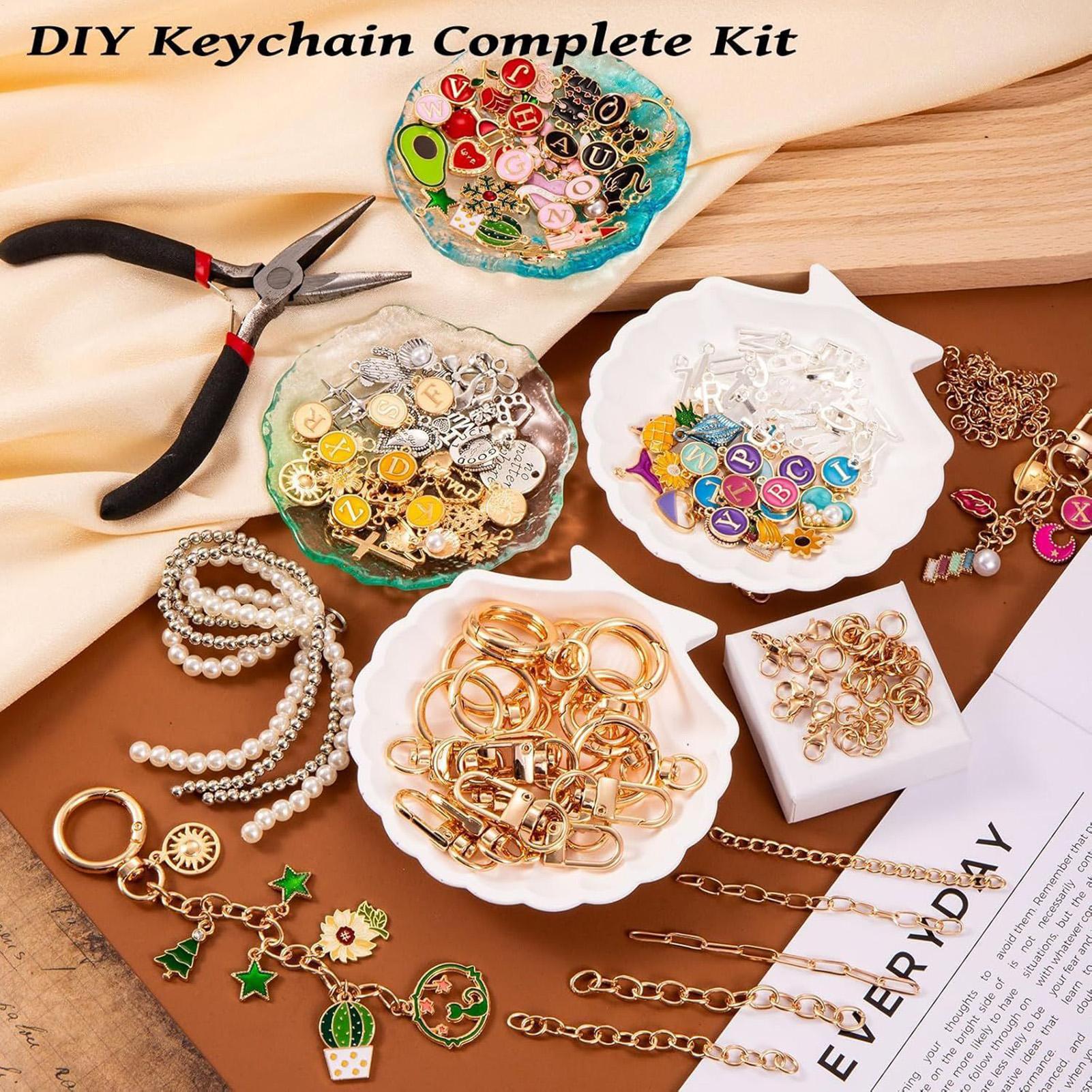 325 Pieces Bag Charm Keychain  - Jewelry Making Party For Adults review and price