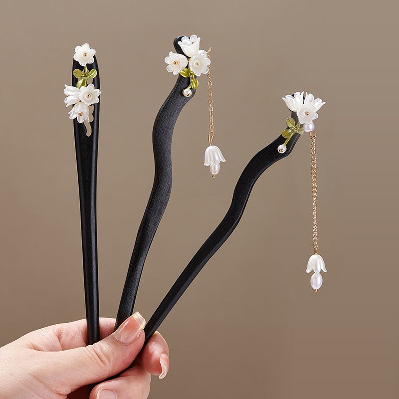 Wooden Flower Hairpin Vintage  - Jewelry Making Adults review and price