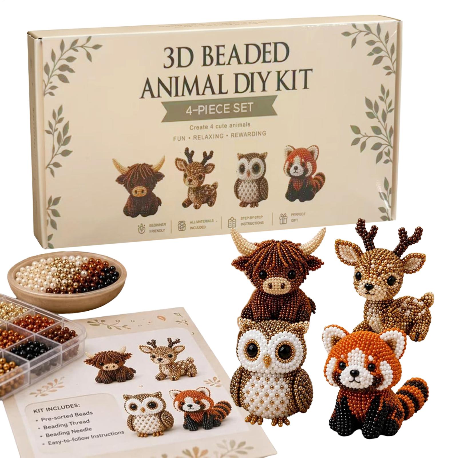 DIY 3D Beaded Animal Kit Handm - Jewelry Making Kit For Kids review and price