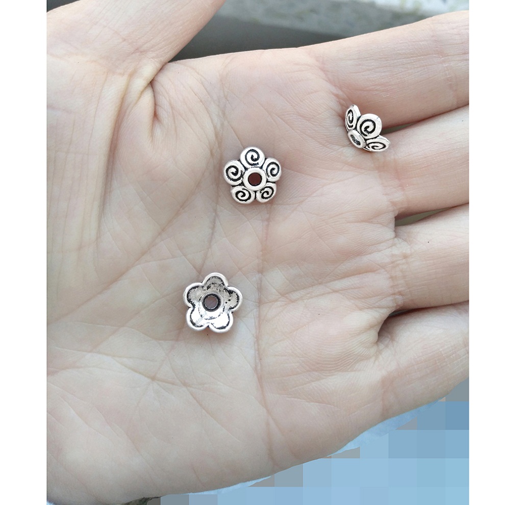 Jwelery Findings Silver End Be - Bead Cap Flower review and price