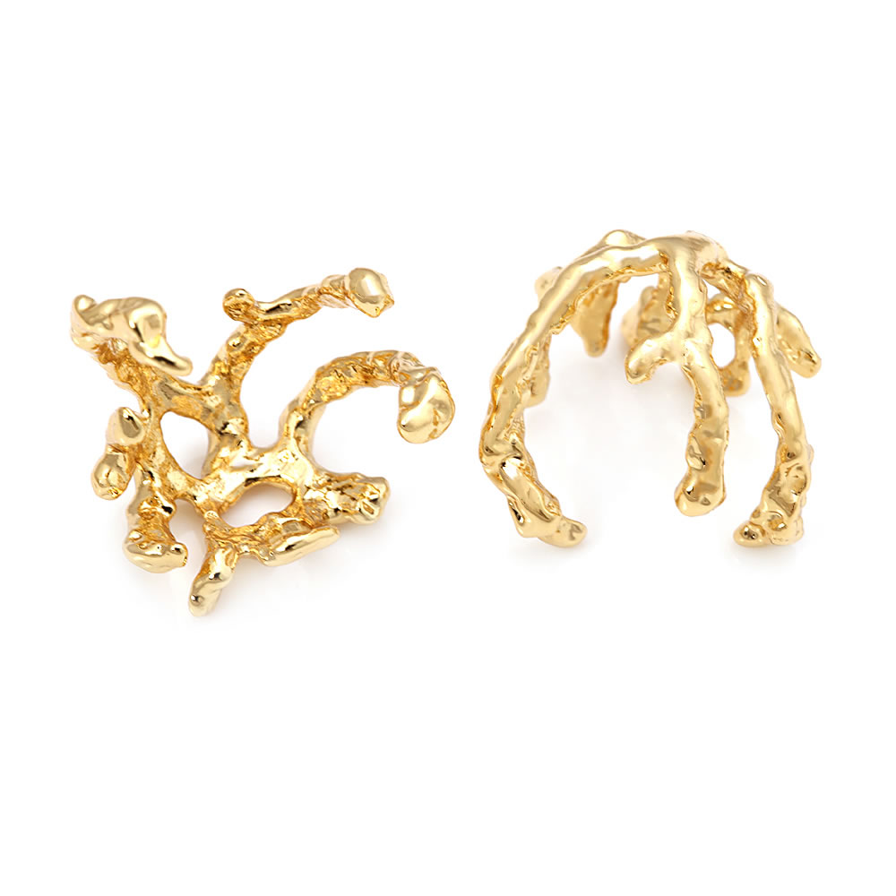 18K Gold Color Brass Flower Sh - Bead Cap Flower review and price