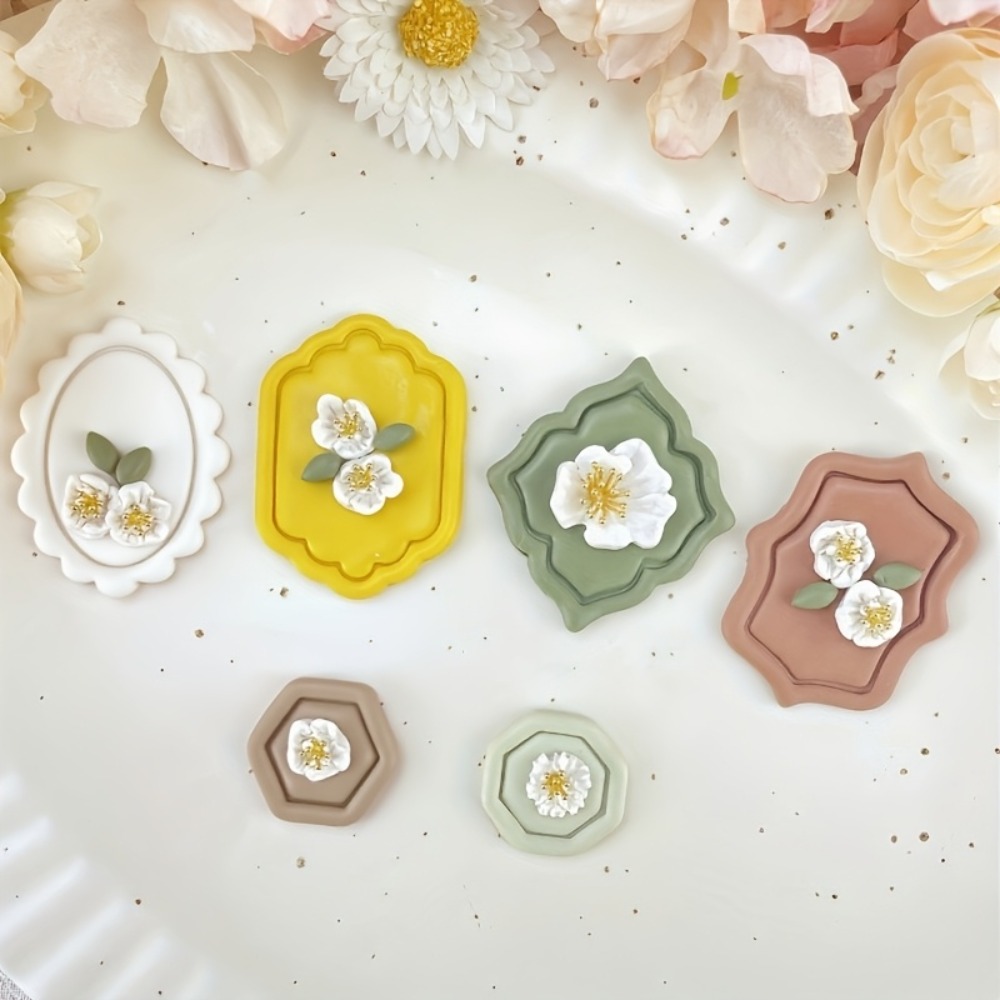 6pcs Vintage  Frame Shape Poly - Jewelry Making Hand Tools review and price