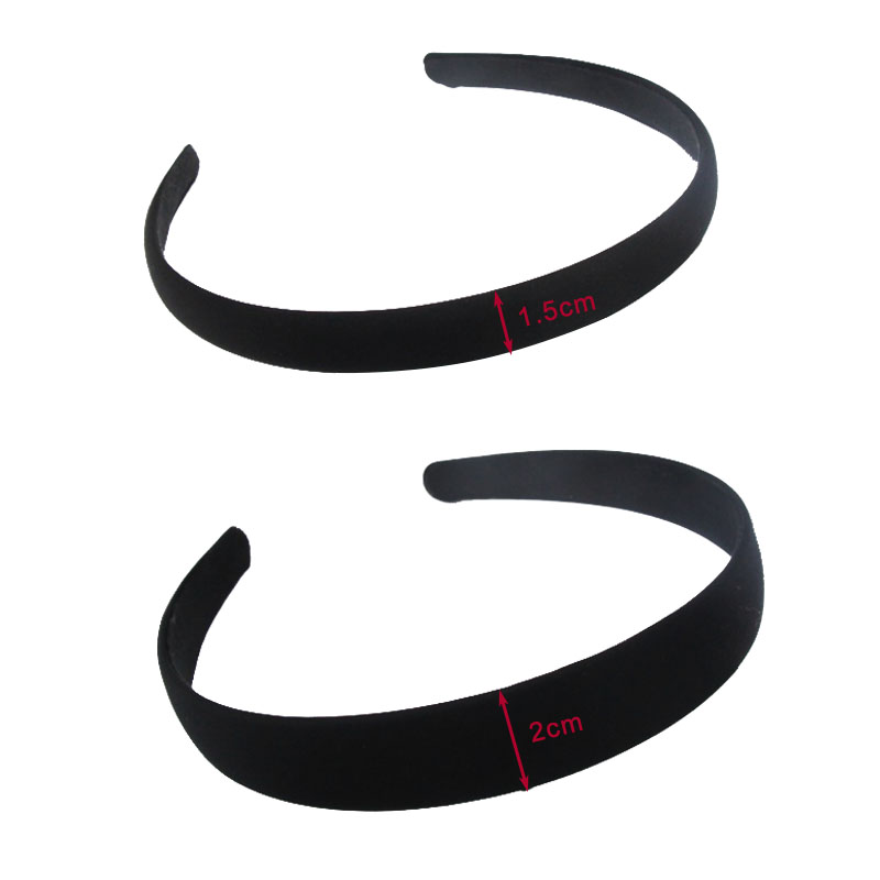 4pcs Black simple wide hair ba - Jewelry Making Adults review and price