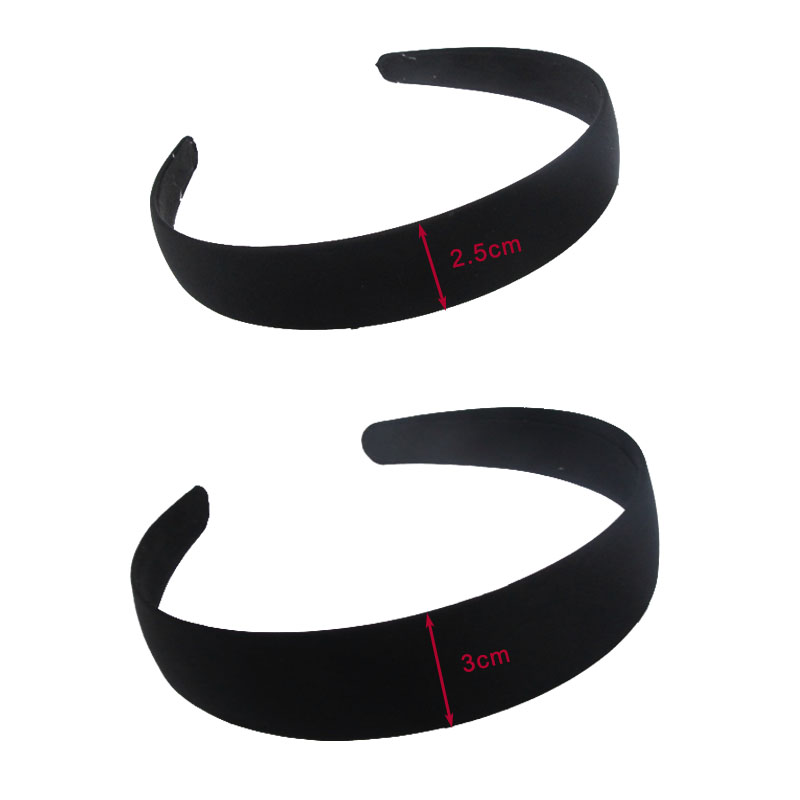 4pcs Black simple wide hair ba - Jewelry Making Adults review and price