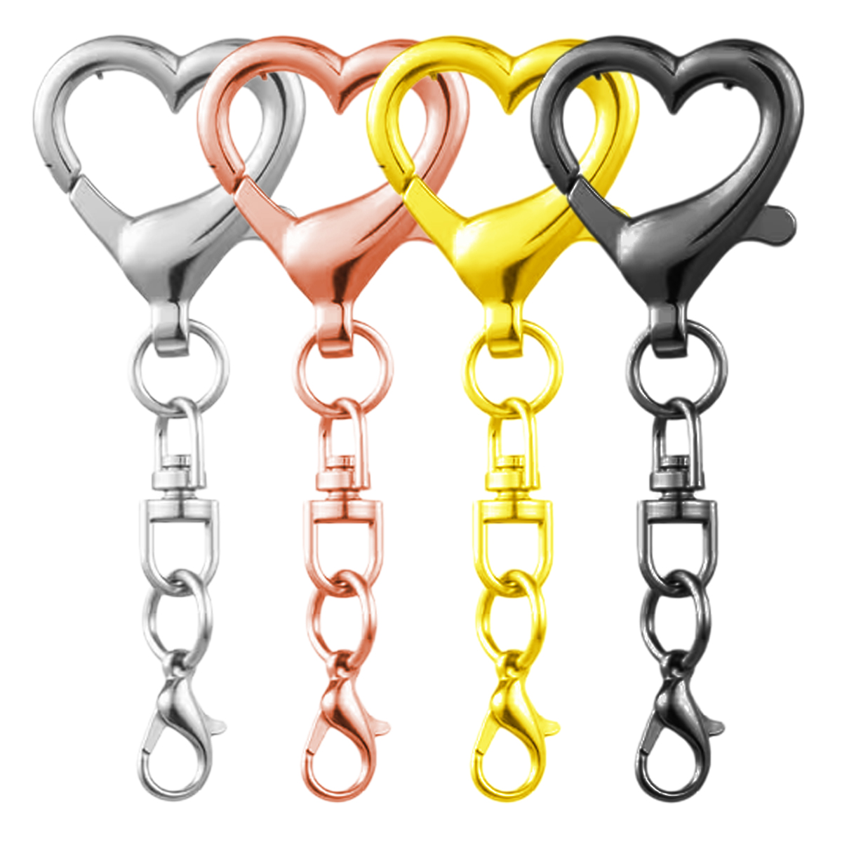 5/15/30Pcs Heart Shaped Swivel - Jewelry Making Factory review and price