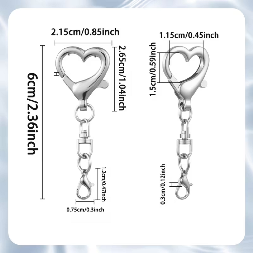 5/15/30Pcs Heart Shaped Swivel - Jewelry Making Factory review and price
