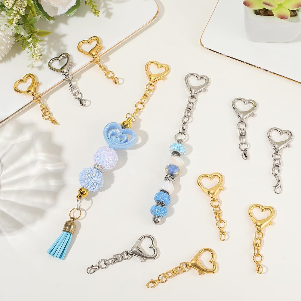 5/15/30Pcs Heart Shaped Swivel - Jewelry Making Factory review and price