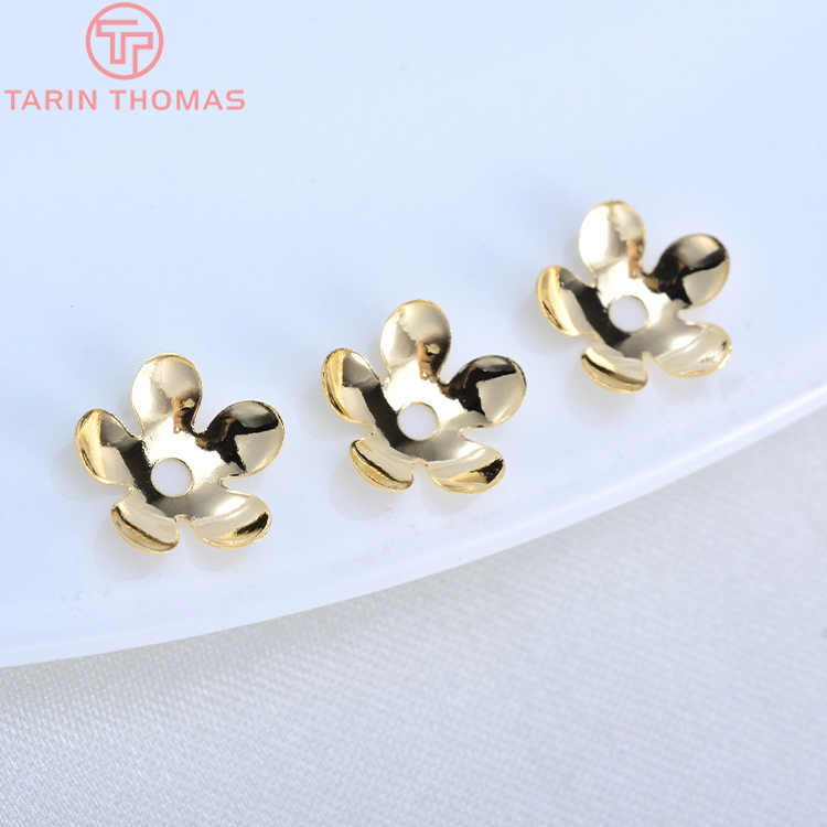 (3176)20PCS 8.5MM 24K Gold Col - Bead Cap Flower review and price