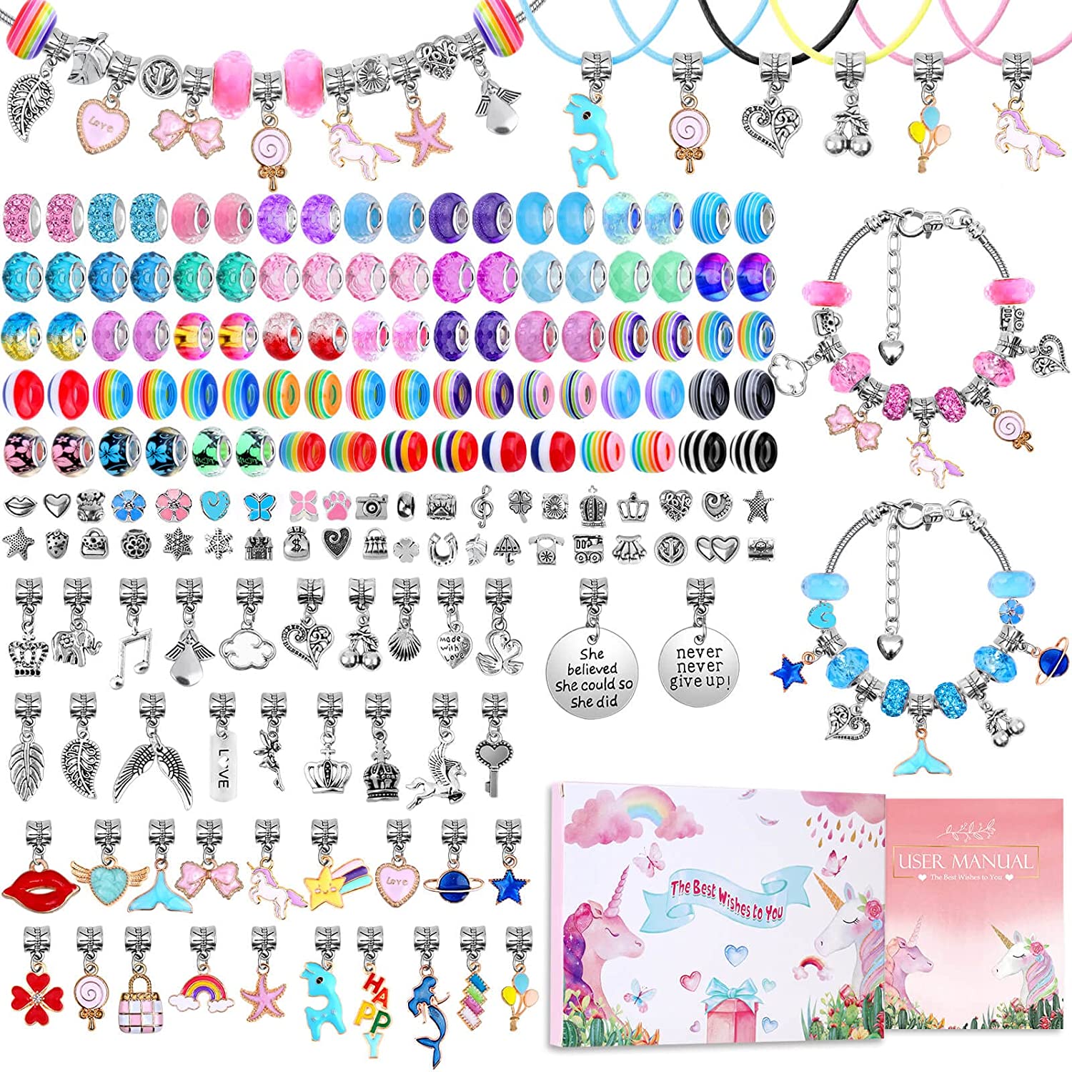 Charm Bracelet Making Kit DIY  - Jewelry Making Kit For Kids review and price