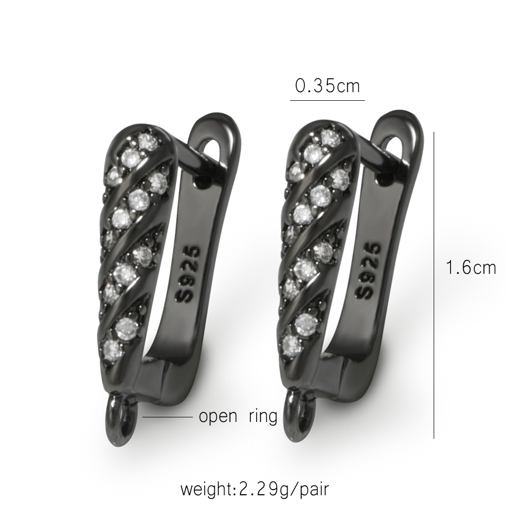 YANASI 1 Pair Gun Black  Brass - Jewelry Making Factory review and price