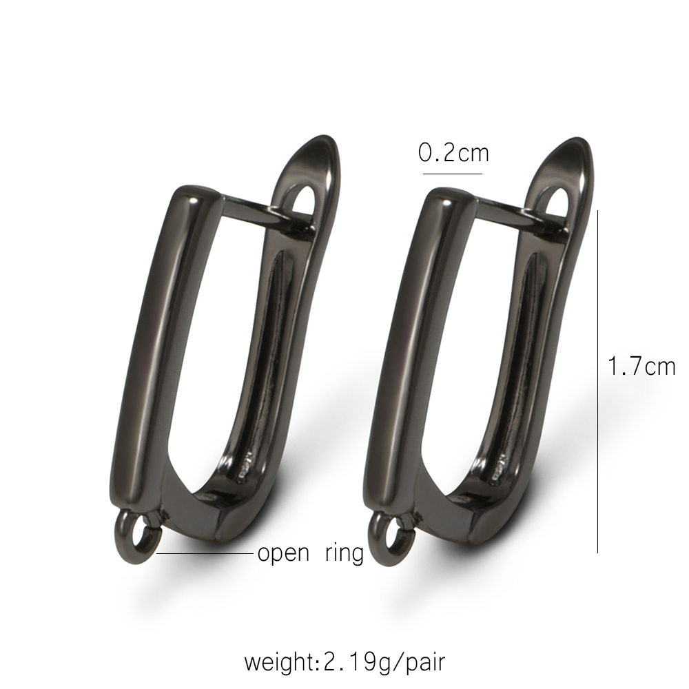 YANASI 1 Pair Gun Black  Brass - Jewelry Making Factory review and price