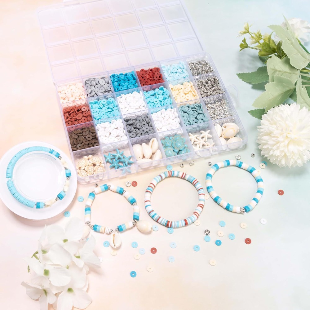 2600pcs/box 24-Grid Ocean Beac - Jewelry Making Party For Adults review and price