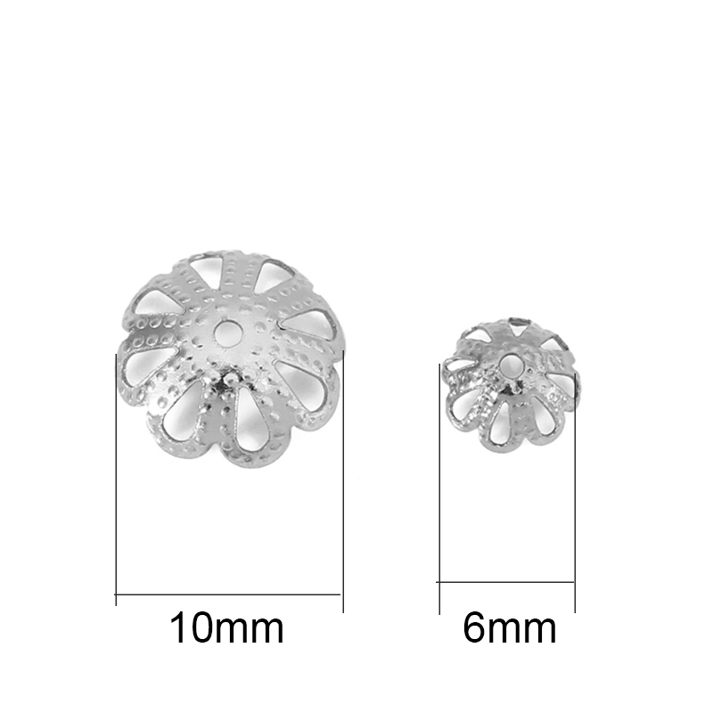 30pcs Never Fade PVD Stainless - Bead Cap Flower review and price