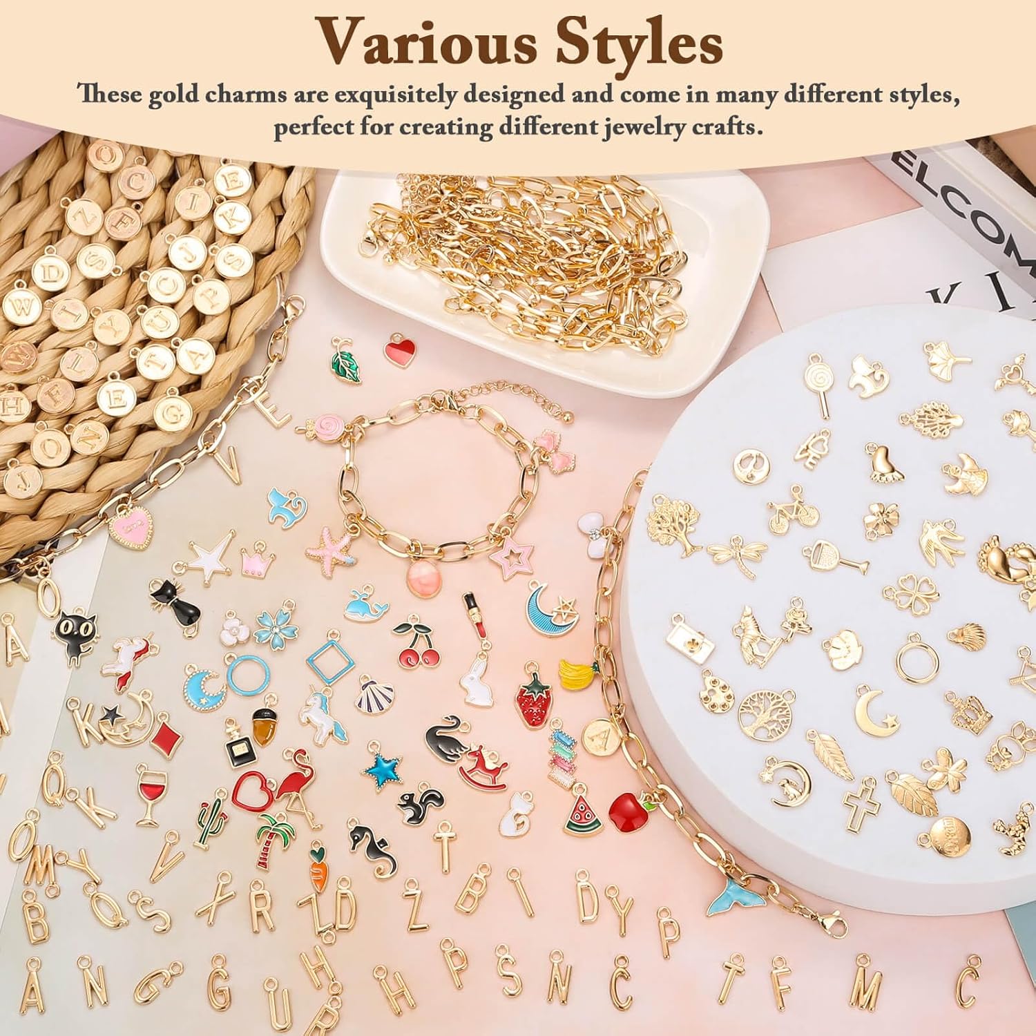 417Pcs Charm Bracelet Making K - Jewelry Making Party For Adults review and price