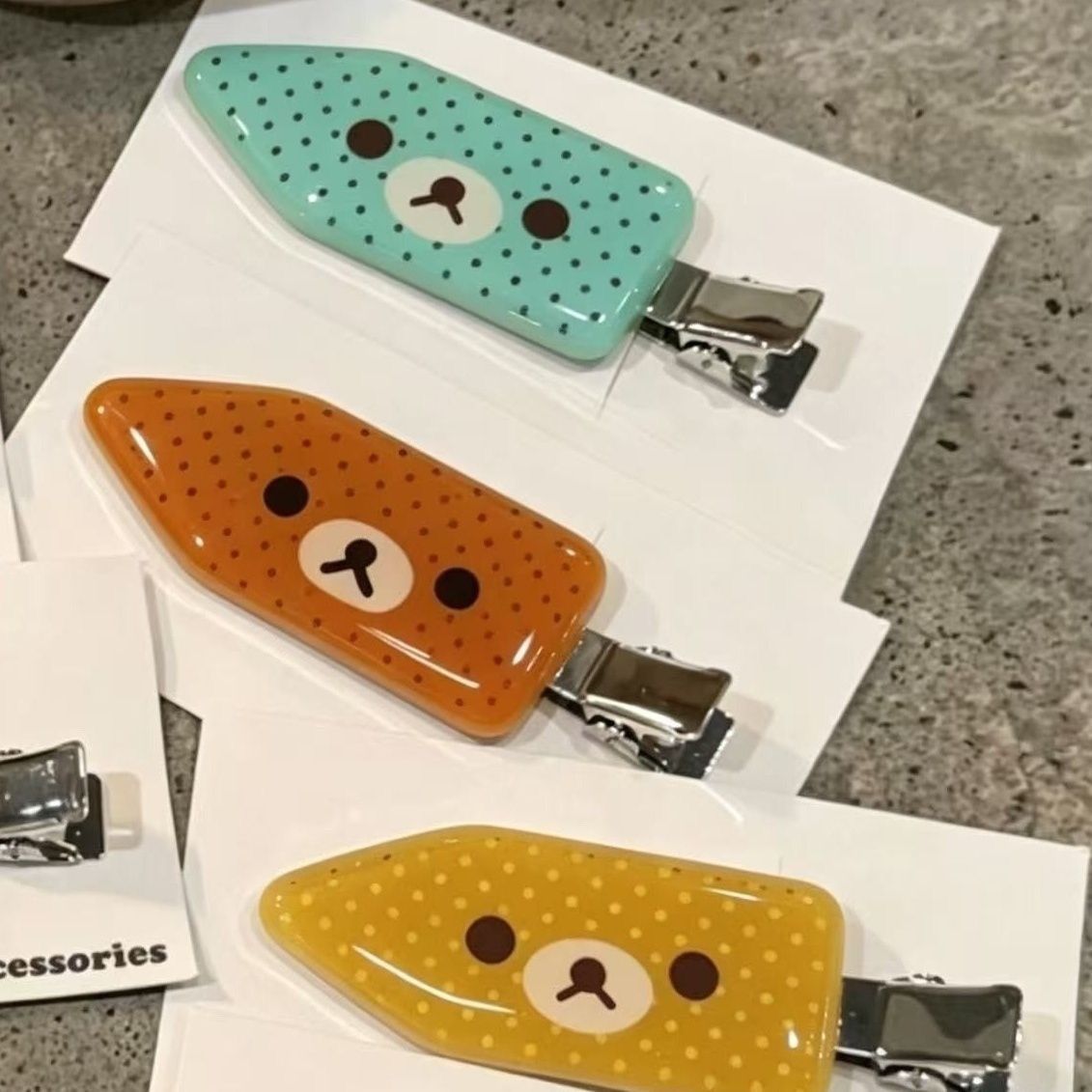 INS Bear Hair Clips Kiiroitori - Jewelry Making Adults review and price