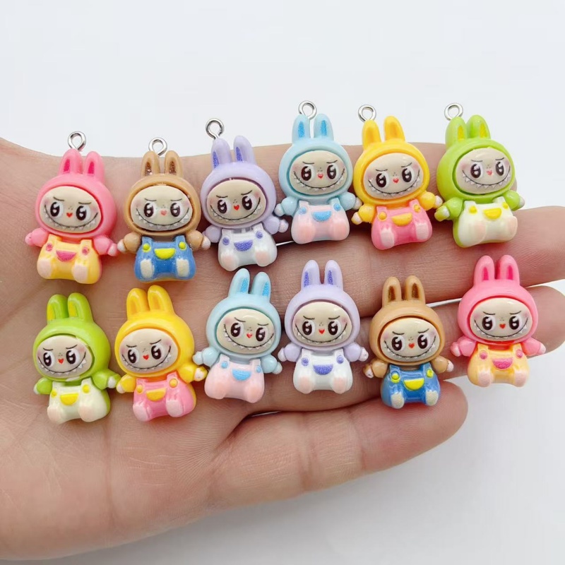 10Pcs Kawaii Rabbit Strawberry - Jewelry Making Factory review and price
