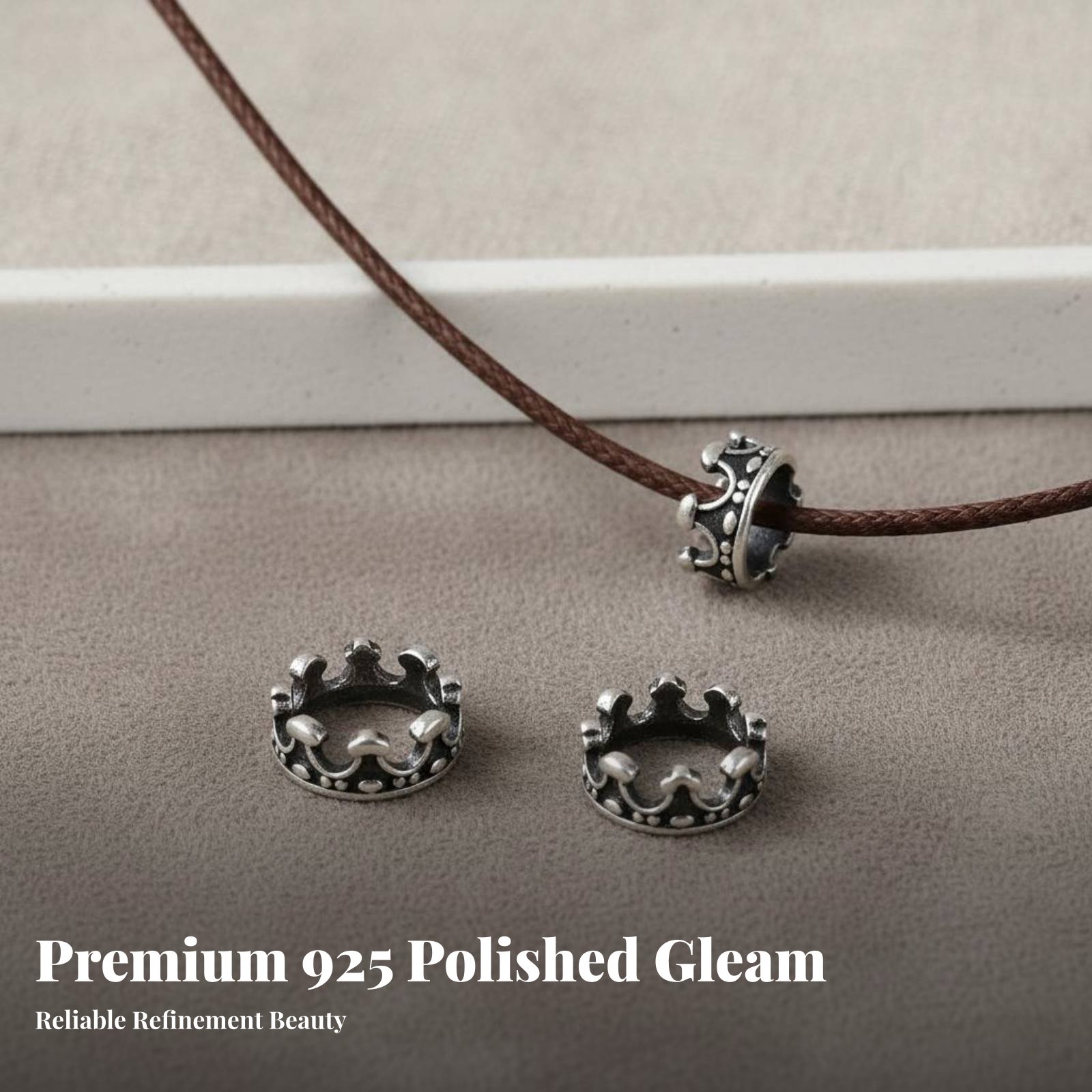 S925 Silver Crown Bead Elegant - Jewelry Making Using Beads review and price