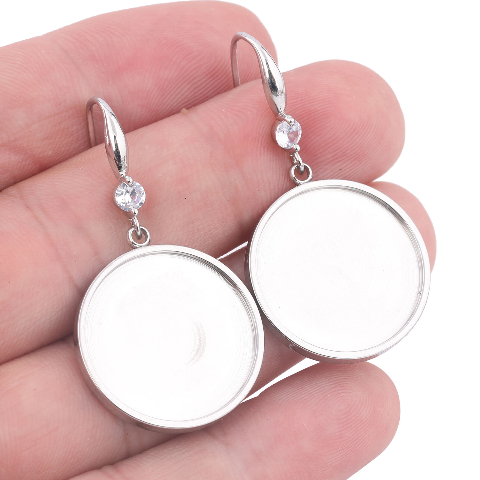 6pcs Stainless Steel Fit 20mm  - Jewelry Making Tray review and price