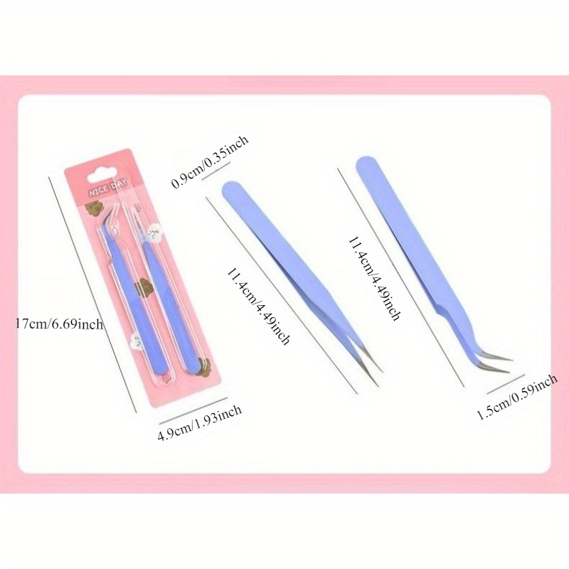 6pcs Tweezers Set - Angle and  - Jewelry Making Hand Tools review and price