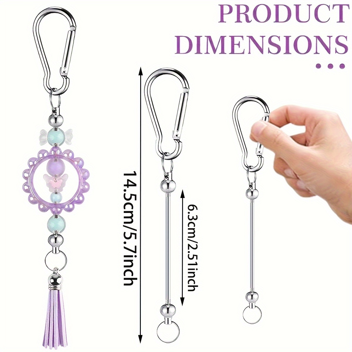 10pcs Multi-Purpose Key Rings  - Jewelry Making Using Beads review and price