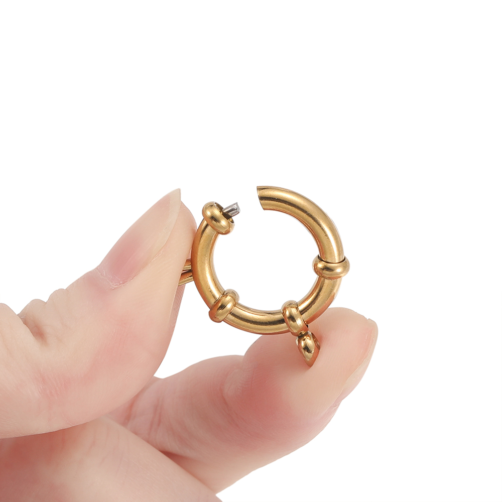 2pcs Stainless Steel Round Spr - Jewelry Making Factory review and price