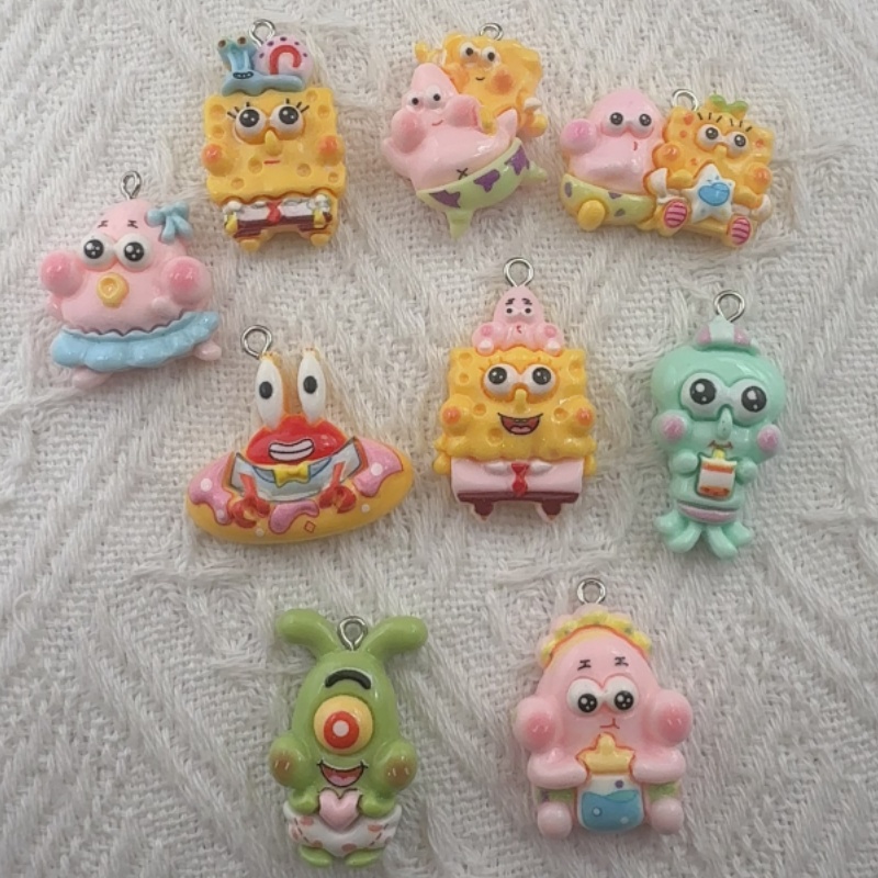 10pcs cartoon resin pendant, D - Jewelry Making Factory review and price