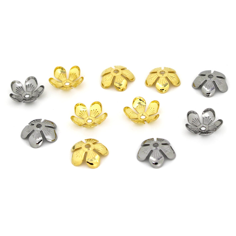 50Pcs 11mm Stainless Steel Flo - Bead Cap Flower review and price
