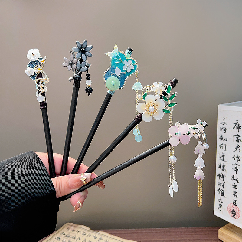 Classic Tassel Hair Stick Blac - Jewelry Making Adults review and price